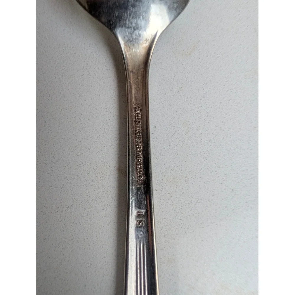 Vintage 1939 Wm Rogers Allure Silverplate Teaspoons Set of 3 Art Deco